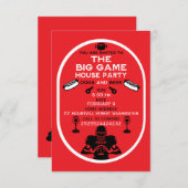 フットボールアンドホットドッグハウスパーティー エンクロージャーカード (正面/裏面)