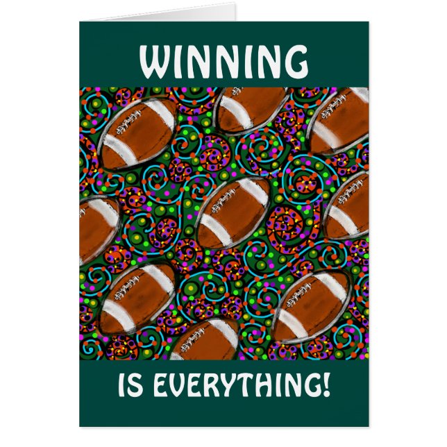 フットボールアートグリーン (正面)