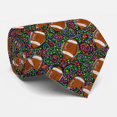 フットボールアートグリーン ネクタイ (ロール)