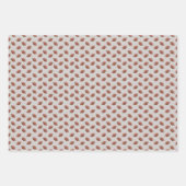 フットボールオンライトアッシュグレー ラッピングペーパーシート (正面2)