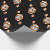 フットボールカスタム写真 ラッピングペーパー (角)