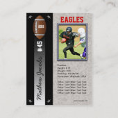 フットボールカード 名刺 (裏面)