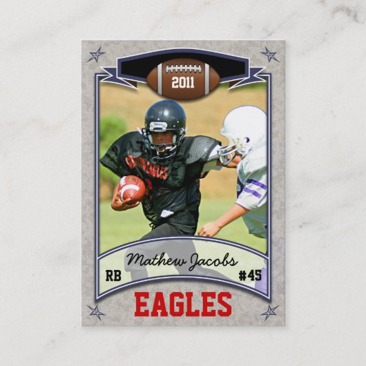 フットボールカード 名刺 (正面)