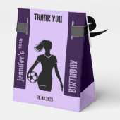 フットボールガールプレーヤーサッカーガール誕生日 フェイバーボックス (裏面サイド)