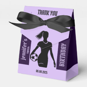 フットボールガールプレーヤーサッカーガール誕生日 フェイバーボックス