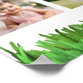 フットボールガール誕生日フォトマイルストーン ポスター (角)