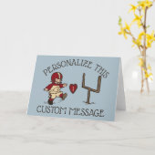 フットボールキックハート カード (黄色い花)