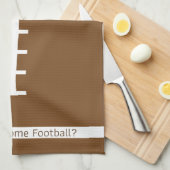 フットボールキッチンタオルの準備ができている キッチンタオル (四つ折り)