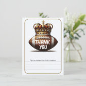 フットボールキング金ゴールドクラウン誕生日サンキュー 招待状 (スタンド正面)