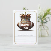 フットボールキング ゴールドクラウン バースデー サンキュー 招待状 (スタンド正面)