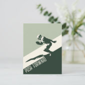 フットボールクォーターバックを前進させる ポストカード (スタンド正面)