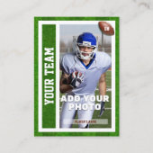 フットボールクォーターバックトレーディングカード土産 コーリングカード (正面)