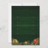 フットボールクリスマスパーティーディナー招待状 招待状 (裏面)