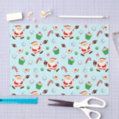 フットボールクリスマスホリデイティッシュペーパー 薄葉紙 (クラフト)