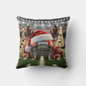 フットボールクリスマス装飾用クッション-フェスティバルデコール クッション (裏面)