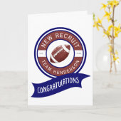 フットボールグリディロンゲイタリングベビーグリーティング カード (黄色い花)