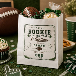 フットボールグリーン ルーキー 1歳の誕生日パーティー フェイバーバッグ