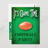 フットボールゲームウォッチパーティの招待状 ポストカード (正面/裏面)