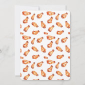 フットボールゲームウォッチモダンパーティーシンプル 招待状 (裏面)