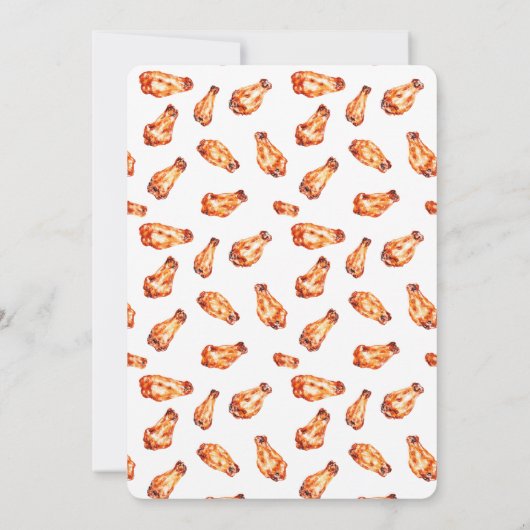 フットボールゲームウォッチモダンパーティーシンプル 招待状 (裏面)