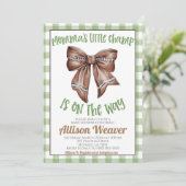 フットボールコケットベビーシャワー招待状 招待状 (スタンド正面)