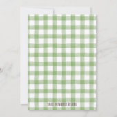 フットボールコケットベビーシャワー招待状 招待状 (裏面)