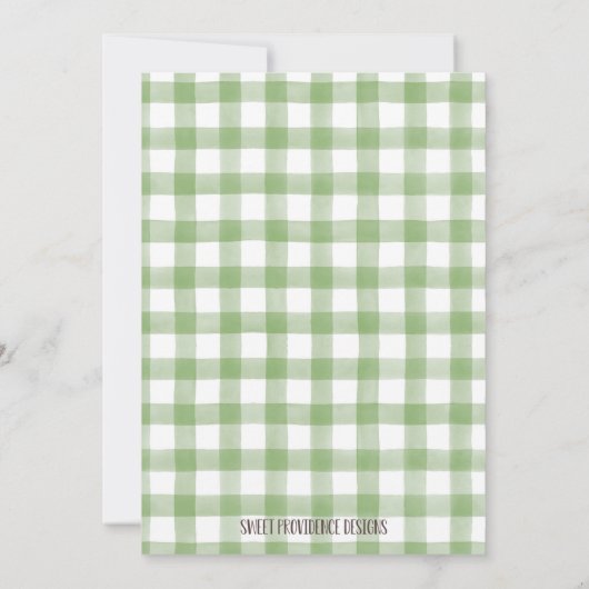 フットボールコケットベビーシャワー招待状 招待状 (裏面)