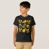 フットボールコケットボウ応援モマイエロー Tシャツ (正面フル)