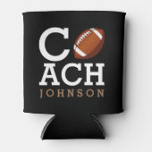 フットボールコーチ名前をカスタムする 缶クーラー (正面)