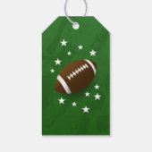 フットボールサンキューメッセージカード誕生日パーティー ギフトタグ (裏面)