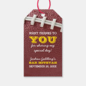 フットボールサンキューユーメッセージカード ギフトタグ (正面)