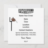 フットボールサンタの招待状 招待状 (裏面)