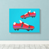 フットボールシューズキャンバス キャンバスプリント (インサイチュ (ウッドフロア))