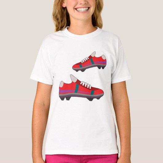フットボールシューズTシャツ Tシャツ (正面)