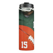 フットボールシーズンカスタムのジャージー番号 タンブラー (正面)