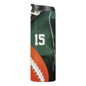 フットボールシーズンカスタムのジャージー番号 タンブラー (回転右)