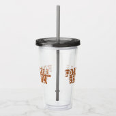フットボールシーズンタイポグラフィ アクリルタンブラー (右)