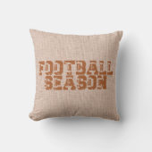 フットボールシーズンタイポグラフィ クッション (正面)