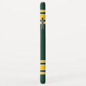 フットボールジャージーグリーン金ゴールド名前をカスタムする番号 Case-Mate iPhoneケース (裏面/右)