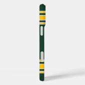 フットボールジャージーグリーン金ゴールド名前をカスタムする番号 Case-Mate iPhoneケース (裏面 / 右)