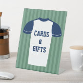 フットボールジャージーゲームデイウェディングカード&ギフト 台座サイン (インサイチュ)