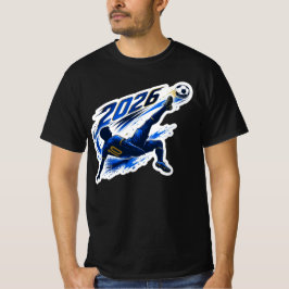 フットボールジャージースタイルのシルエットスポーツメンズTシャツ Tシャツ