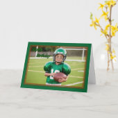 フットボールジャージーボーイズ誕生日カード カード (黄色い花)