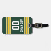 フットボールジャージー名前をカスタムする番号 ラゲッジタグ (正面横)