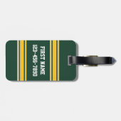 フットボールジャージー名前をカスタムする番号 ラゲッジタグ (裏面横)