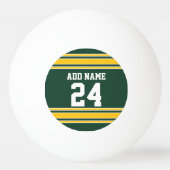 フットボールジャージー名前をカスタムする番号 卓球ボール (裏面)