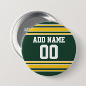 フットボールジャージー名前をカスタムする番号 缶バッジ (正面&裏面)