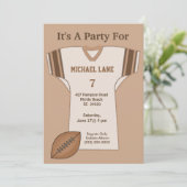 フットボールジャージー誕生日招待状 招待状 (スタンド正面)