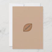 フットボールジャージー誕生日招待状 招待状 (裏面)