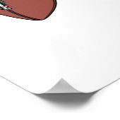 フットボールスウッシュロゴ ポスター (角)